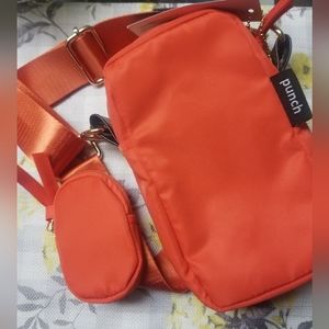 Crossbody bag with coin bag